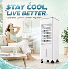 6L Portable Air Cooler Fan Evaporative Cooling Fan 3 Speed Air Conditioner UK