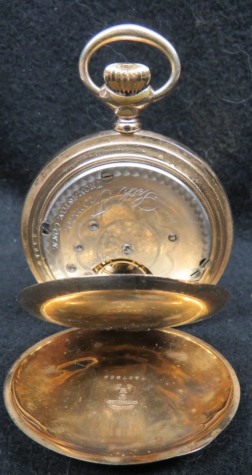Seth Thomas Eagle Series model 7 Pocket Watch KEYSTONE CASE BOSS 25 Yr Guarantee - Image 3 of 4