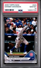2025 Topps Now 20 HR Season #629 Dansby Swanson Chicago Cubs PSA 10