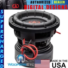 DD AUDIO CB-1506-D4 SUPERCHARGED 6.5" USA MADE 2400W DUAL 4-OHM BASS SUBWOOFER