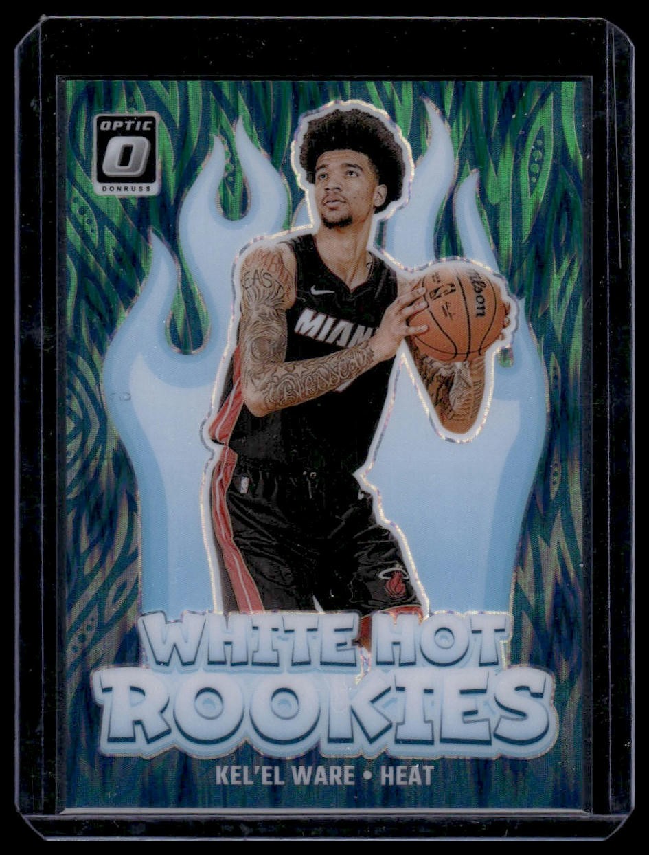 2024-25 Donruss Optic #5 Kel'el Ware White Hot Rookies Green Shock #/149