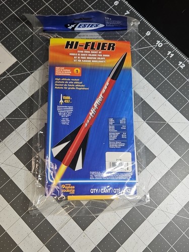 Estes Hi-flier Model Rocket Kit EST2178 NEW Model Rocketry Skill Level 1 Sealed - Picture 12 of 12