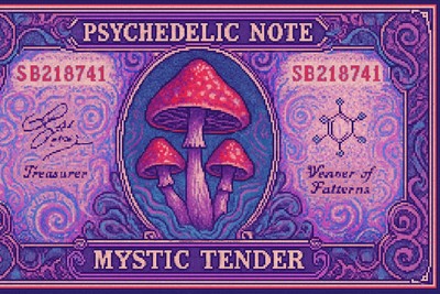 Shroom Tender Note #03/300-on Open Sea! CrimePays 