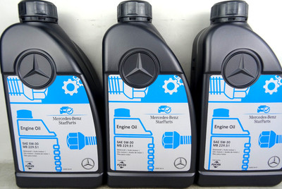Mercedes Benz MB 229.51 5W-30 Motoröl 5W30 Genuine Engine Oil 3x 1Liter Original
