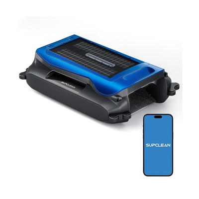 #ad 24 7 Solar Powered Pool Skimmer Robot with APP Support Automatic Electric Fl... $281.07