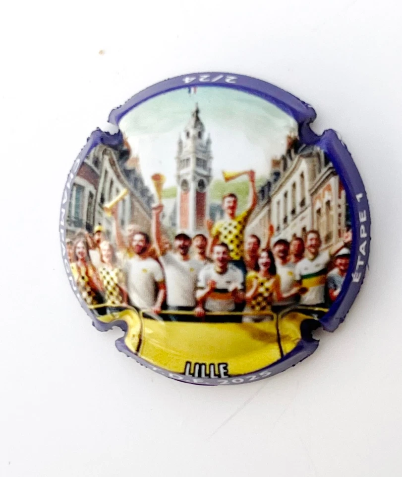 News -Série de 24 Capsules de champagne Générique (Tour de France 2025 ) - Photo 3/4