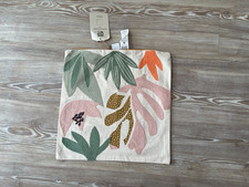 La Redoute Maranao Cushion Cover Embroidered Cotton 40 x 40cm - BNWT