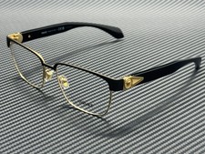 VERSACE VE1306 1436 Black Gold Men's 57 mm Eyeglasses