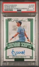 2023 Flawless George Brett Legendary Scripts Emerald Auto /5 PSA 8 POP 1 HOF