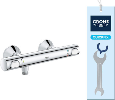 GROHE Precision Flow, Duscharmatur Wassersparend (Thermostat Hält Temperatur Kon