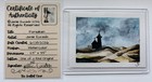 ACEO Original Watercolor Church Silhouette Storm Clouds Sand Dunes Moody OOAK — photo 2