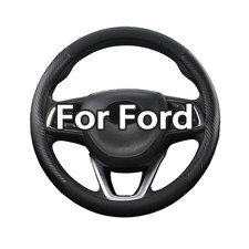 Car Steering Wheel Cover For Ford F-150 F-250 F-350 Expedition Black Large Size