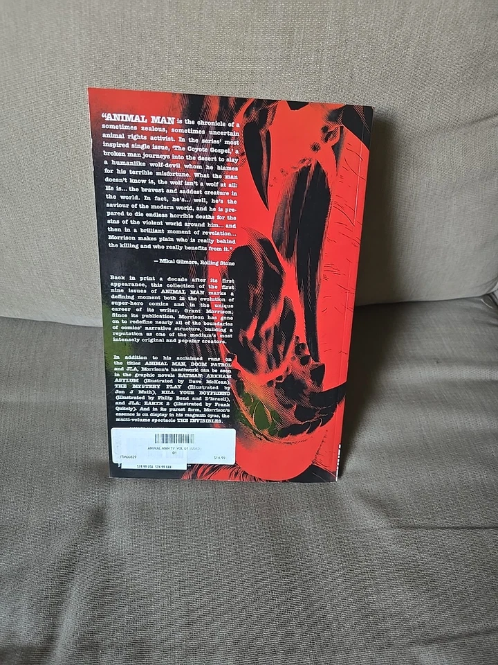 Animal Man Volume 1 Vertigo/Dc Comics Trade Paperback By Grant Morrison - Image 2 of 2