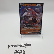 Pokemon Rhyperior V 95/189 Darkness Ablaze Ultra Rare