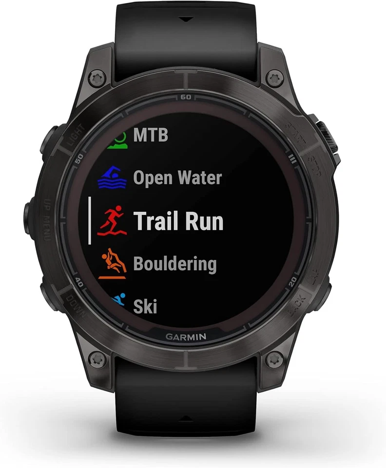 Garmin Fenix 7 Pro Zafiro Gris Solar DLC Titanio con Banda Negra 010-02777-10 Foto 2 de 4