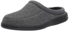 Essentials Men's Slipper With Memory Foam, Grey, 13-14 M US