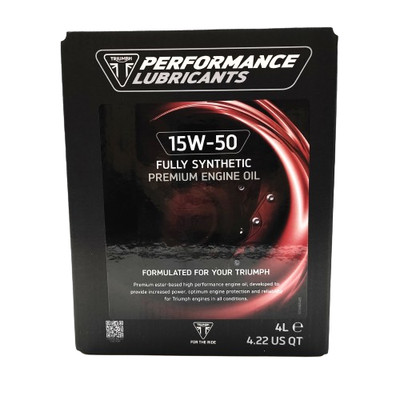 Triumph - 15W-50 Fully Synthetic Lubricating Oil, 4 Liters - PLFS23004-1555