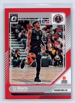 T.J. Shorts 2024-25 Donruss EuroLeague #49 Optic Red #/99