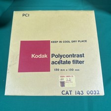 Kodak Polycontrast Acetate Filter PC1 Cat 143 0032 150mmx150mm