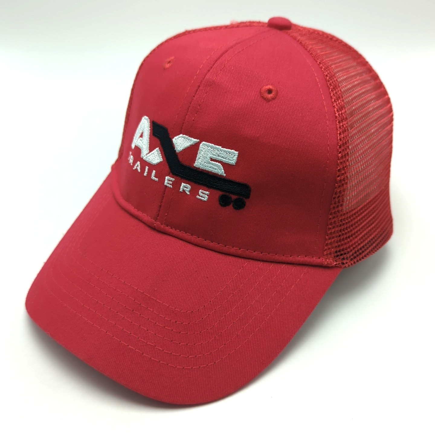 AXE TRAILERS hat red adjustable snapback cap mesh… - image 4