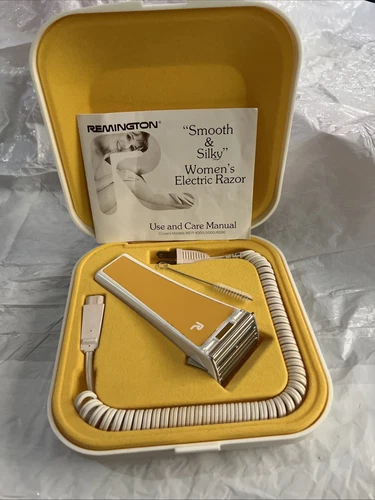 Remington Women's Electric Razor Shaver Smooth Silky Works In Case Vintage MCM - Picture 1 of 10