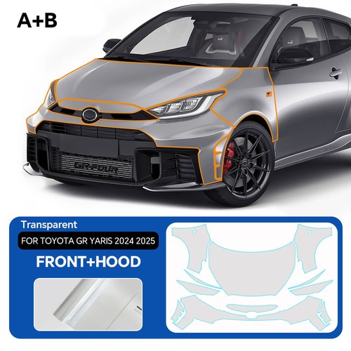 For Toyota GR Yaris 2024-UP PRO Full Front PreCut PPF Kit Paint Protection Film - Picture 2 of 20