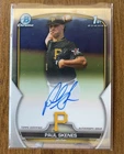 2023 Bowman Draft - Chrome Prospect Autographs Paul Skenes #CDA-PS Auto (AU, RC)