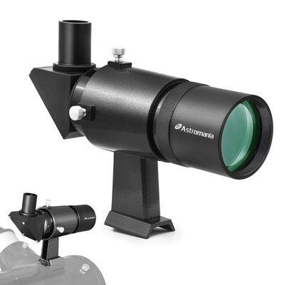 Finder Scope, 9x50 Right Angle Metal Optical Finderscope for Astronomical Tel...