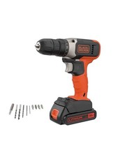 Black+Decker 18V LITHIUM ION 1.5AH Cordless Drill Driver 