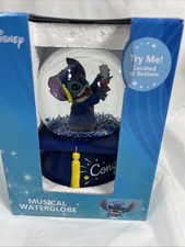 2025 DISNEY STITCH MUSICAL WATERGLOBE GRADUATION "CONGRATULATIONS"  **NEW**
