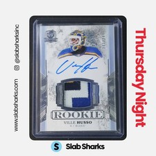 2017 UPPER DECK THE CUP #134 VILLE HUSSO PATCH AUTO RC ROOKIE /249
