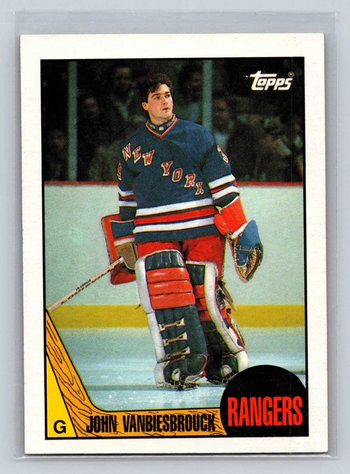 John Vanbiesbrouck #36 (Hockey Cards 1987 Topps) — is it worth grading?