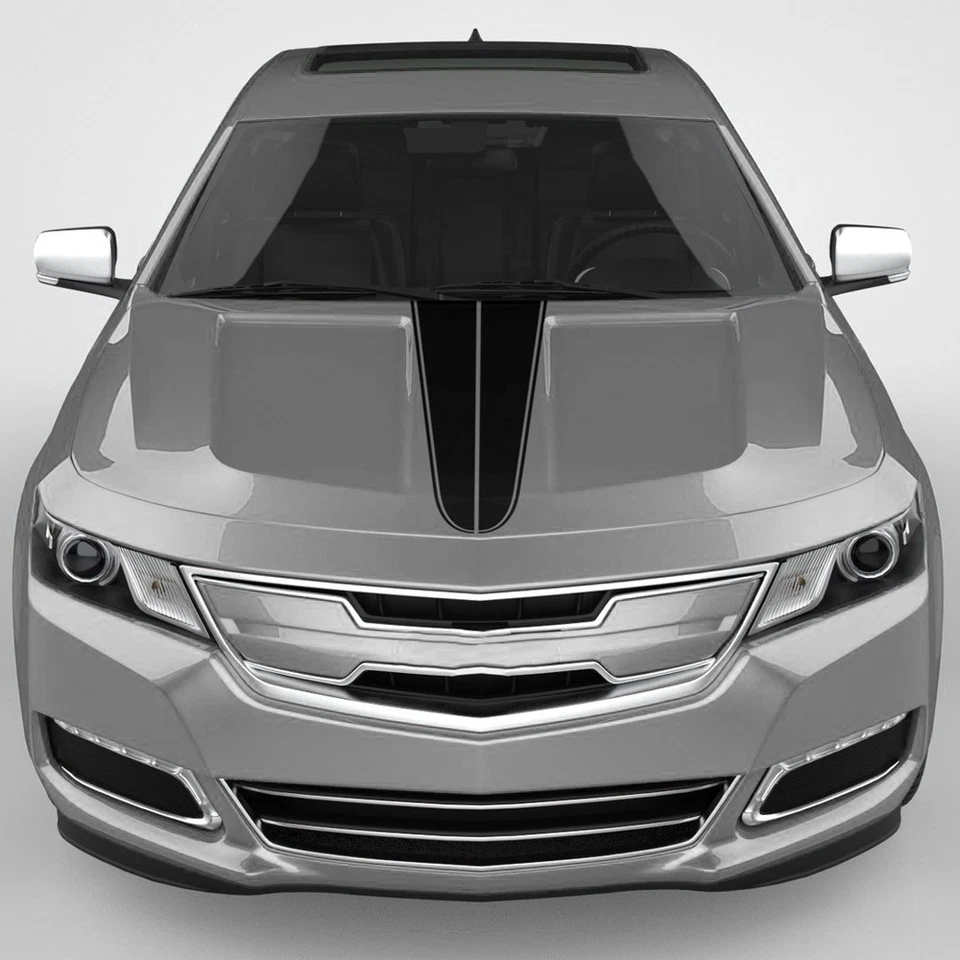 Kit calcomanía adhesiva de rayas capó carreras capó coche para Chevrolet Impala 2014-2020 Foto 3 de 4