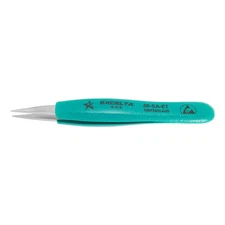 Excelta 00-SA-ET Stainless Steel Precision Tweezers, Straight Medium Point, A...