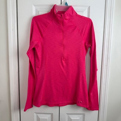 Under Armour Tech Twist Half Zip Pullover Pink Women S Slim Fit Thumbholes