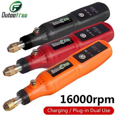 Mini-Bohrschrauber 16000 U/min Dremel Style Gravierstift elektrisch kabellos USB