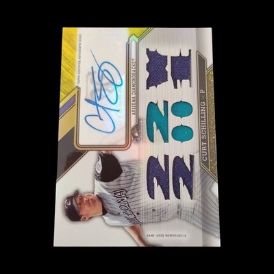 2016 Topps Triple Threads Curt Schilling Jersey Patch Auto /9 Autograph