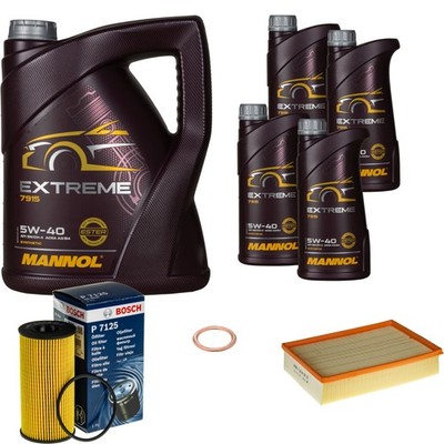 BOSCH Inspektionspaket 9 L MANNOL Extreme 5W-40 für Renault Master III Kasten