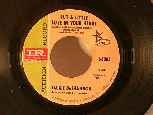 Jackie DeShannon,Imperial 66385"Put A Little Love In Your Heart"US,7"45,PROMO,M-
