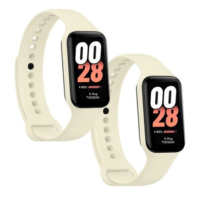 Ersatzarmband mit Xiaomi Smart Band 8 Active/Redmi Smart Band 2, Beige, sport