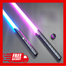 Metal Dueling Lightsaber for Adults Teens - Heavy-Duty Aluminum Hilts, 16-Col