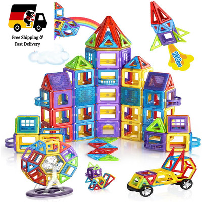 Magnetische Baukästen 100 Stück 3D Lernspielzeug Montessori