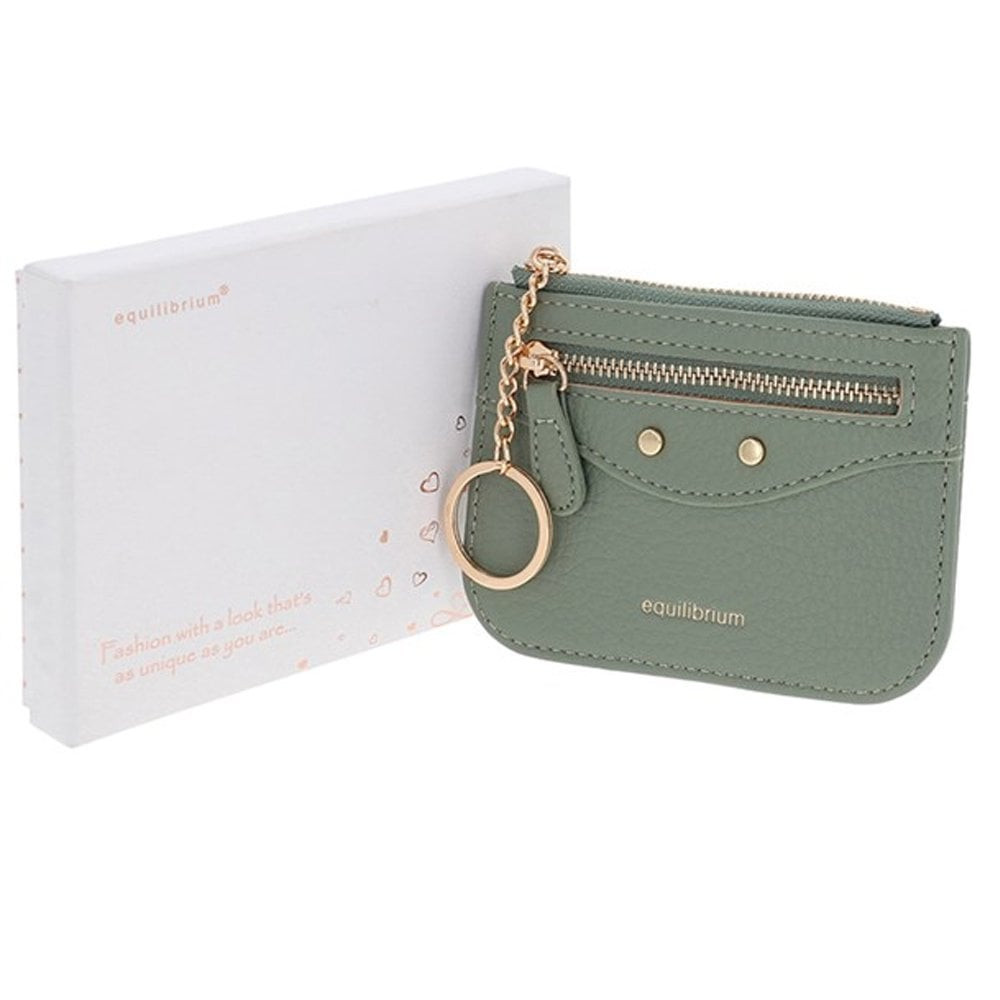 Equilibrium Ladies Credit Card & Coin Wallet Keyring Grey l 354761