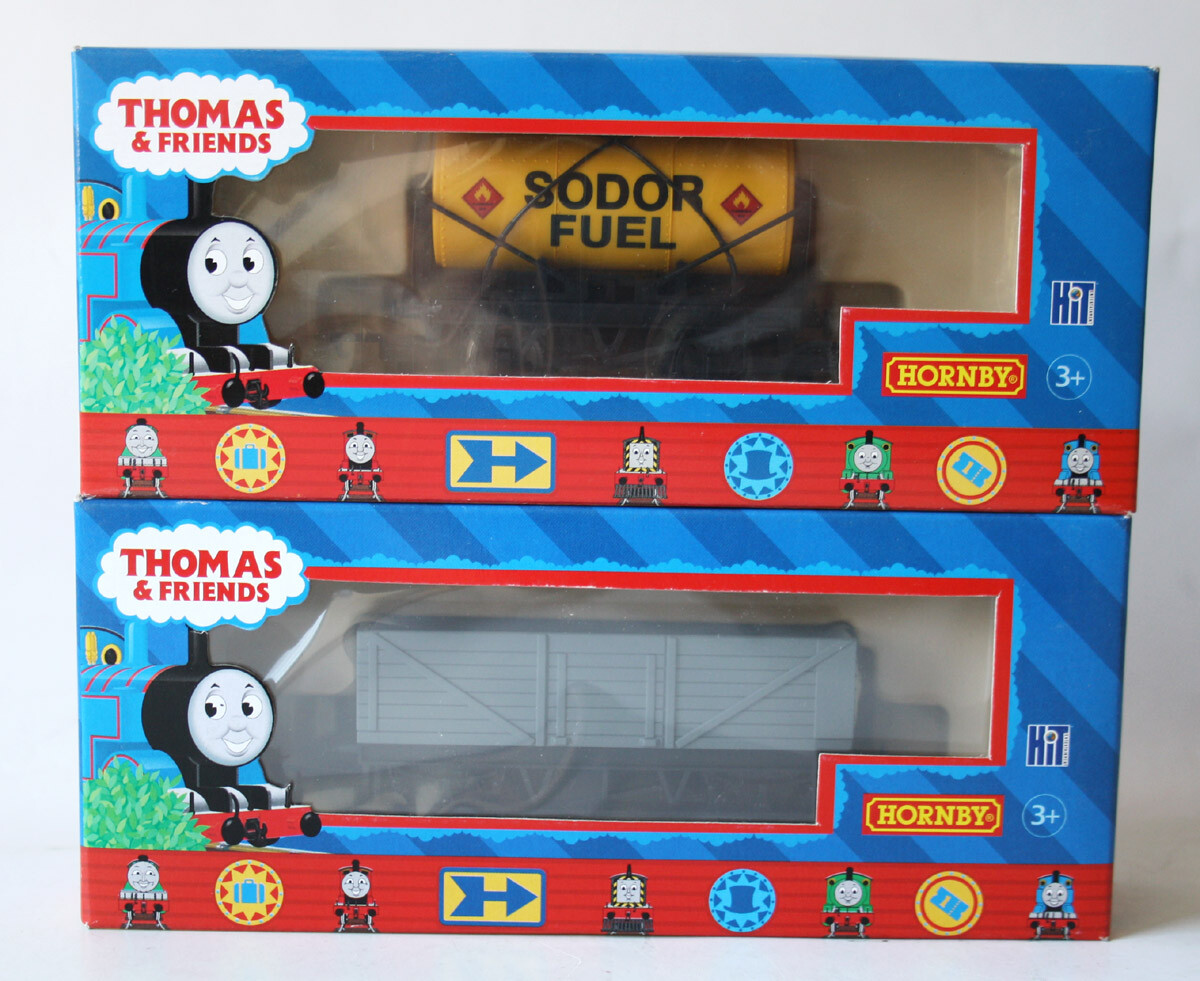 THOMAS & FRIENDS SODOR FUEL TANKER + TROUBLESOME TRUCK I TRAIN