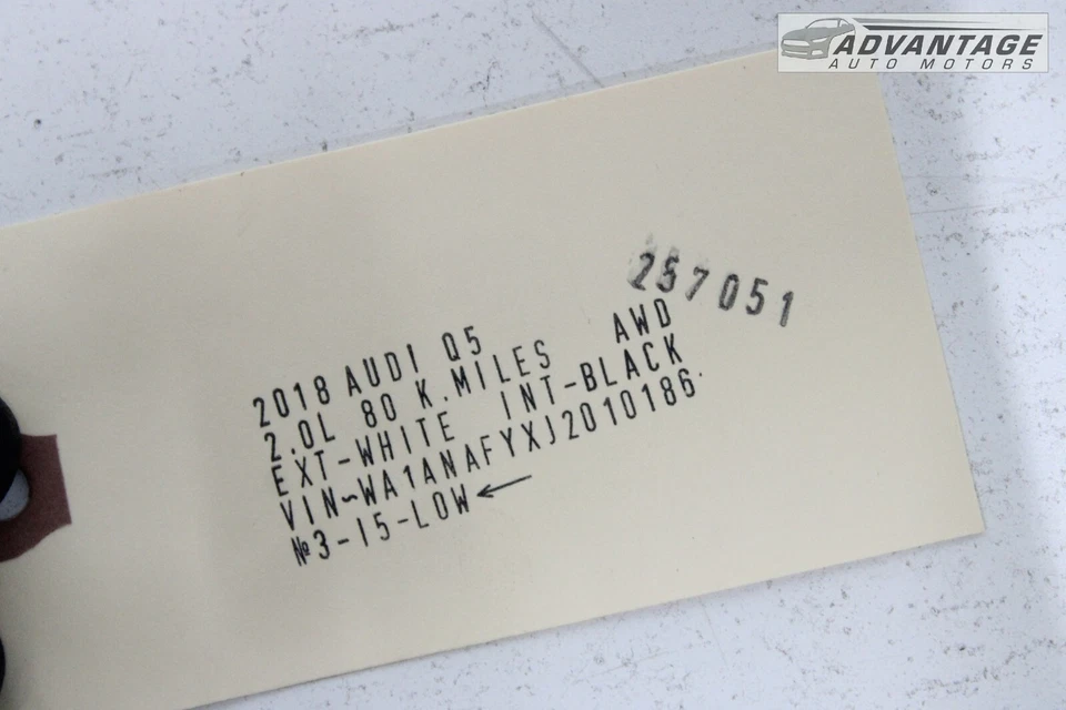 2018-2024 AUDI Q5 REAR TAILGATE LIFTGATE LICENSE PLATE BRACKET HOLDER FRAME OEM - Image 4 of 4