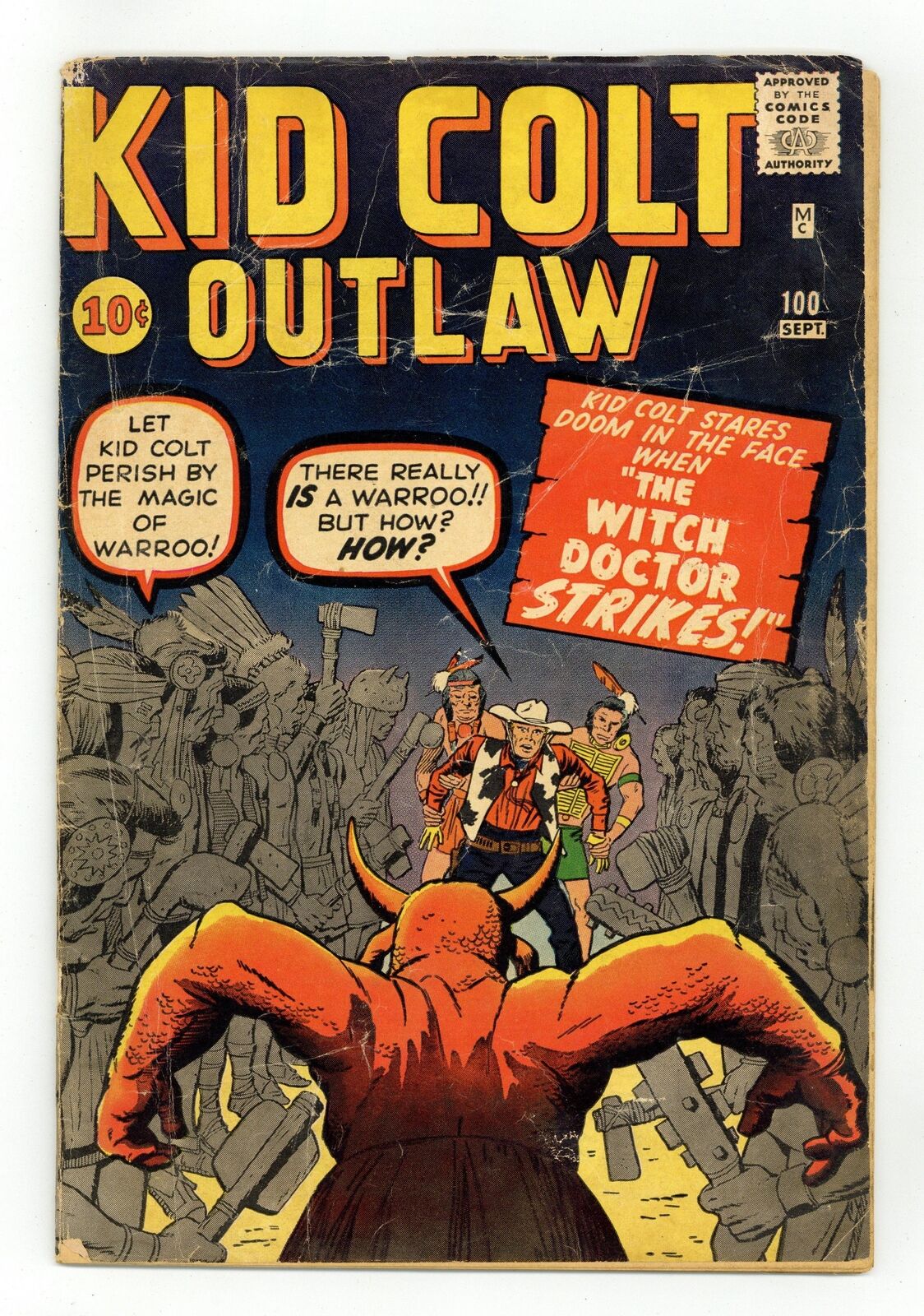 Kid Colt Outlaw #100 GD- 1.8 1961