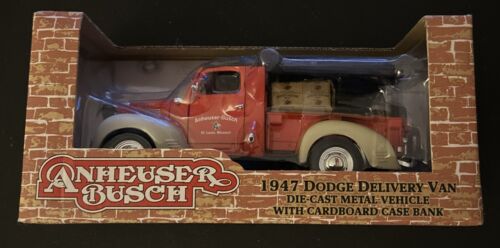 Ertl 1947 Dodge Anheuser Busch Delivery Van w/ Cardboard Case Bank #27362 New