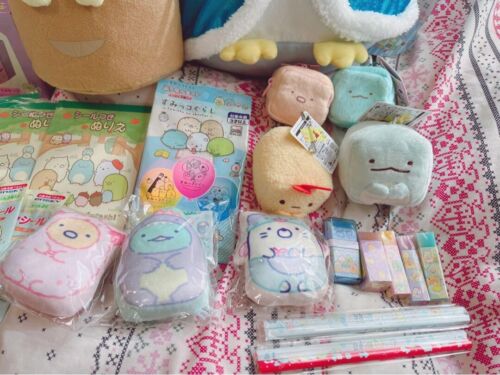 Sumikko gurashi Plush Mascot stationery pouch lot of 22 Set sale eraser Goods JP - Picture 2 of 4