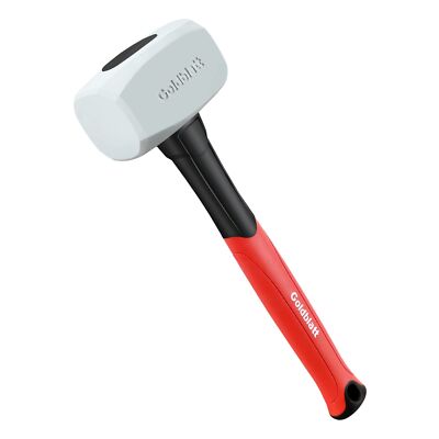 Goldblatt Rubber Mallet 16 oz. Low Recoil Rubber Hammer with Solid Head & Sof...