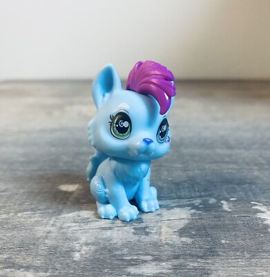 Mattel Cave Club Pet Lot Purple Blue Cat Figure Doll Wolf Dino